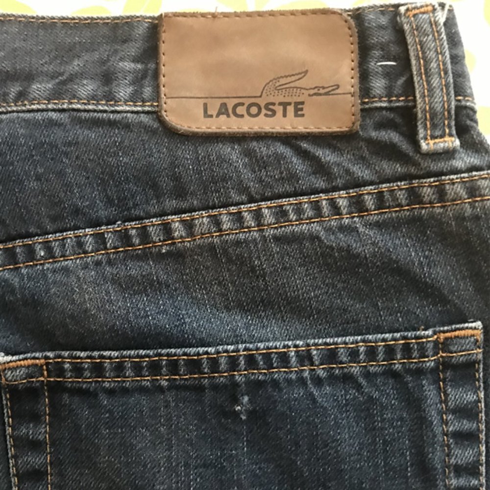 Authentic Lacoste Dark Blue Jeans Men’s - Picture 5 of 7